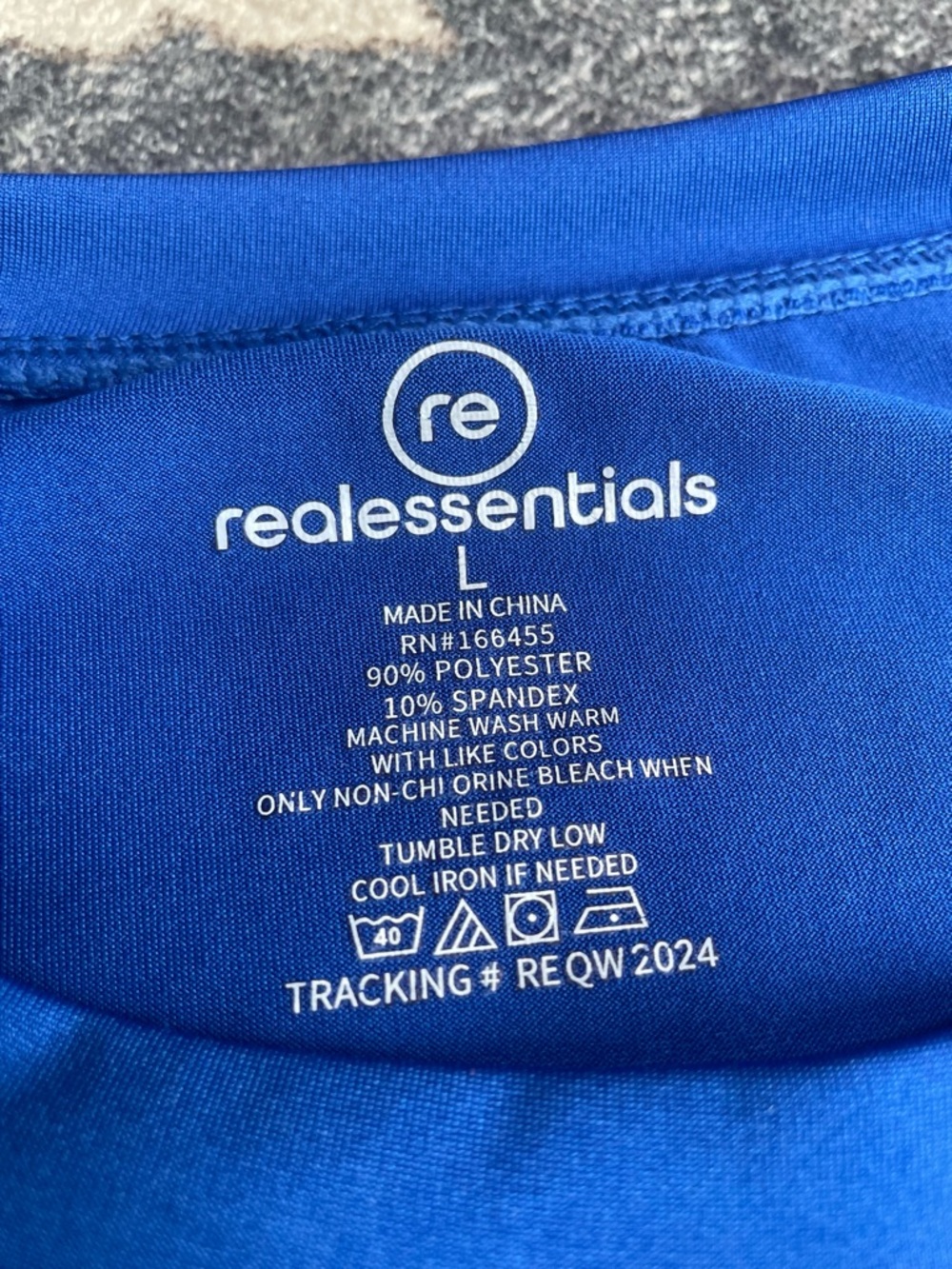 Essentials Royal Blue Performance Tee - Picture 2 of 3